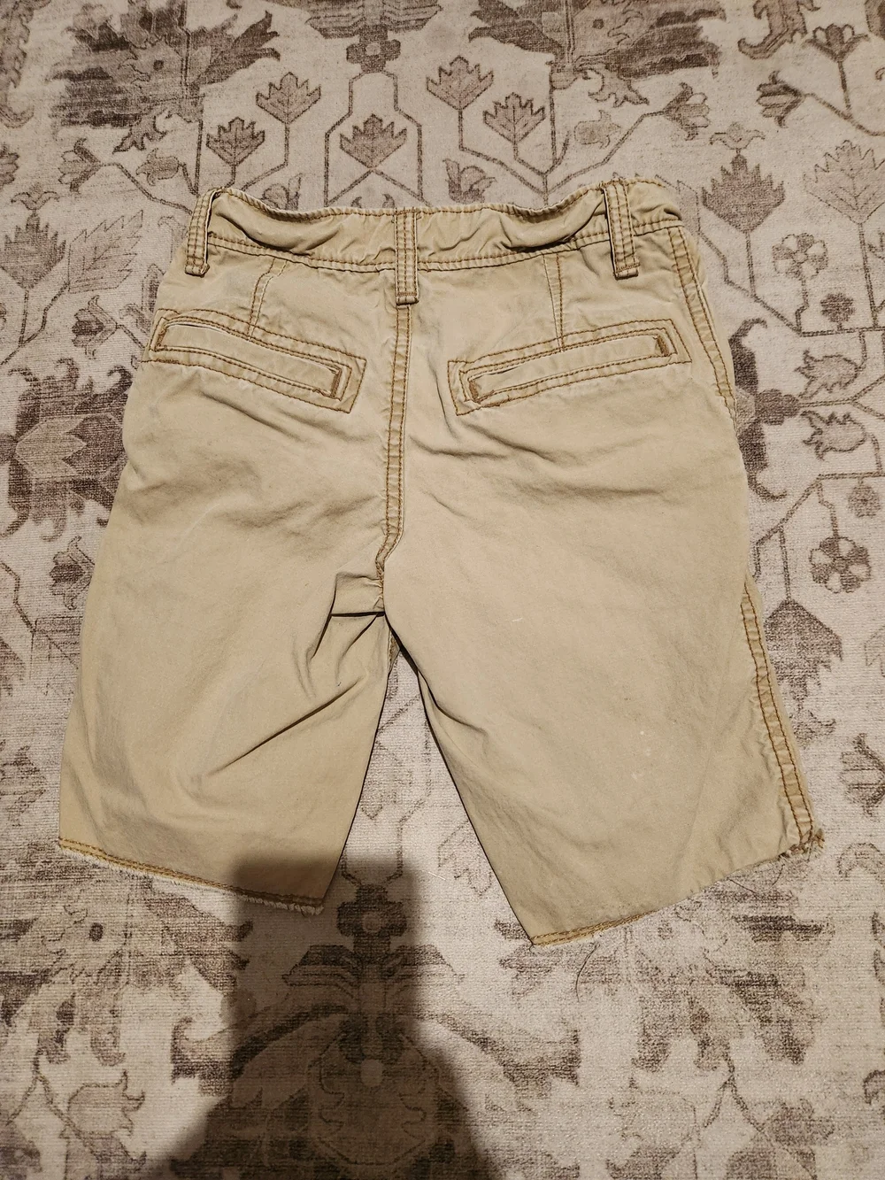 Old Navy Boys Tan Cargo-Style Shorts